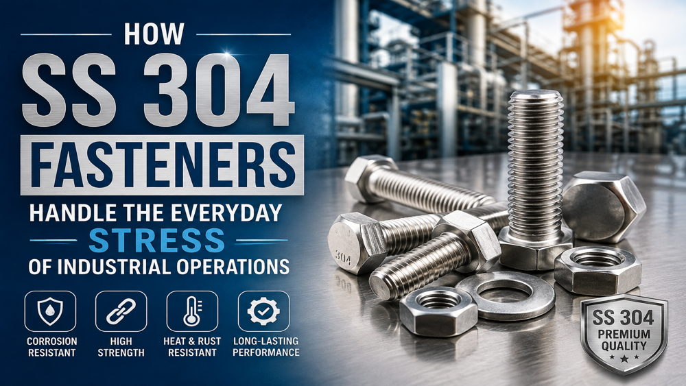 How SS 304 Fasteners Handle the Everyday Stress of Industrial Operations